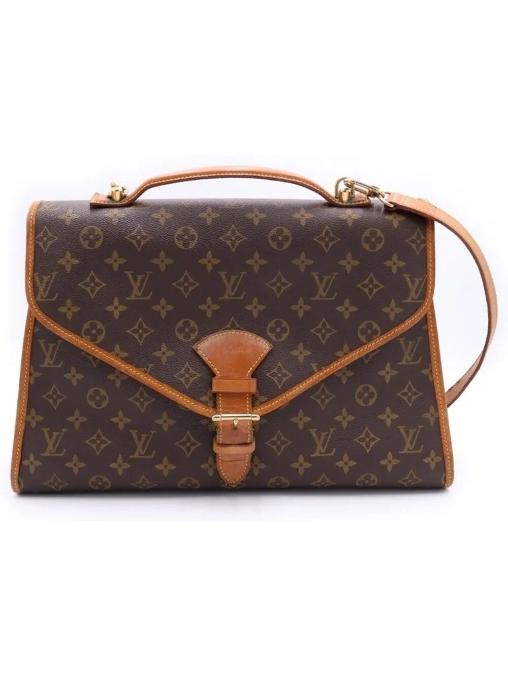 Louis Vuitton Monogram Vivari Leather 2-Way Shoulder Bag Business Brown